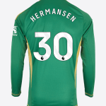 Mads Hermansen Leicester City 2024/25 Goalkeeper Jersey by Adidas