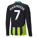 Omar Marmoush Manchester City 2024/25 Long Sleeve Away Jersey by Puma
