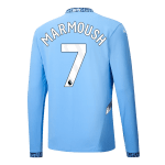 Omar Marmoush Manchester City 2024/25 Long Sleeve Home Jersey by Puma
