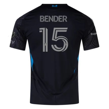 Ben Bender Charlotte FC 2025 Authentic Away Jersey by Adidas