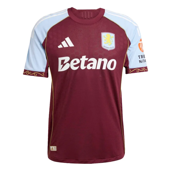 Aston Villa 2025/2026 Authentic Home Jersey by Adidas - Image 1