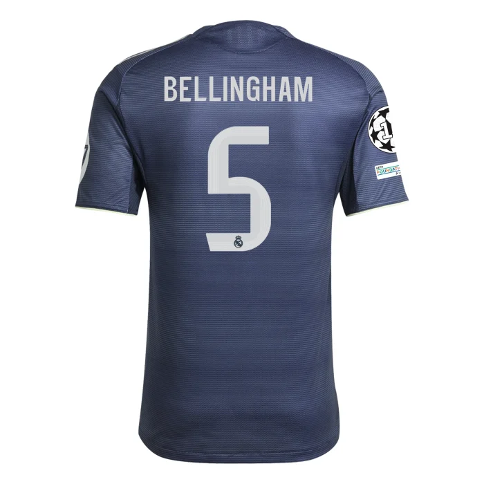 Jude Bellingham Real Madrid 2025/2026 Authentic Away Jersey by Adidas - Image 1