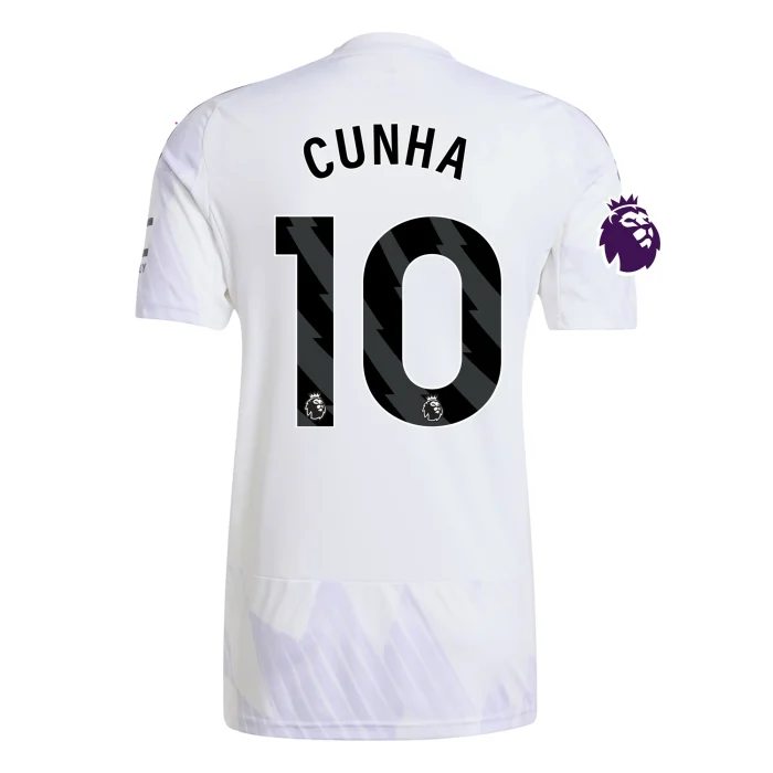 Matheus Cunha Manchester United 2025/2026 Away Jersey by Adidas - Image 1