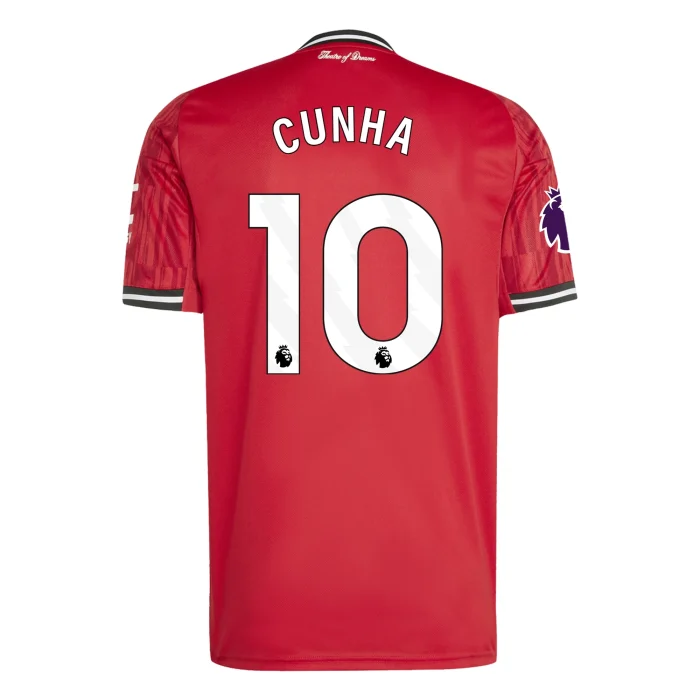 Matheus Cunha Manchester United 2025/2026 Home Jersey by Adidas - Image 1