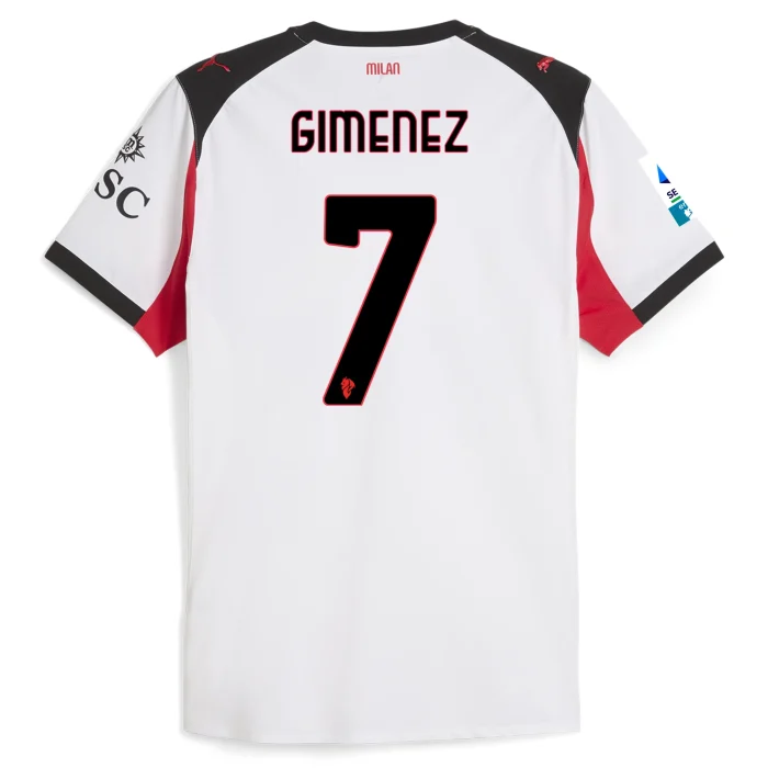 Santiago Giménez AC Milan 2025/2026 Authentic Away Jersey by PUMA - Image 1