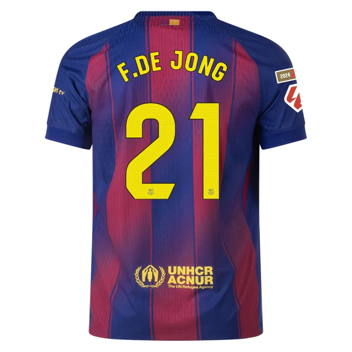 Frenkie de Jong Barcelona 2025/2026 Authentic Home Jersey by Nike - Image 1