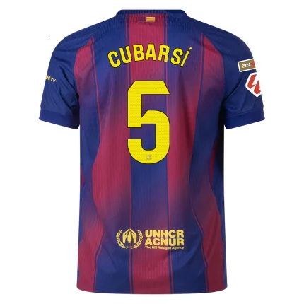 Pau Cubarsí Barcelona 2025/2026 Authentic Home Jersey by Nike