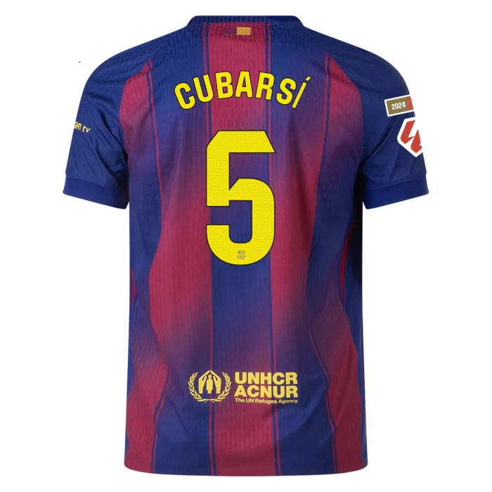 Pau Cubarsí Barcelona 2025/2026 Authentic Home Jersey by Nike - Image 1