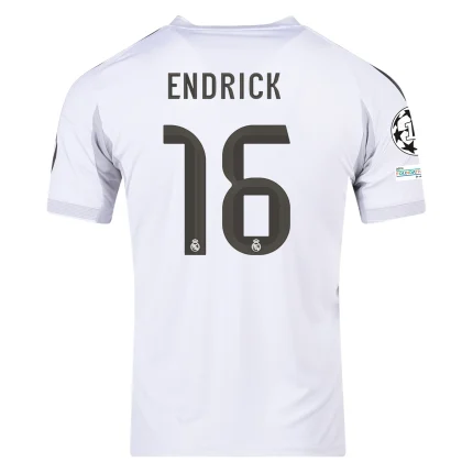 Endrick Real Madrid 2025/2026 Home Jersey by Adidas