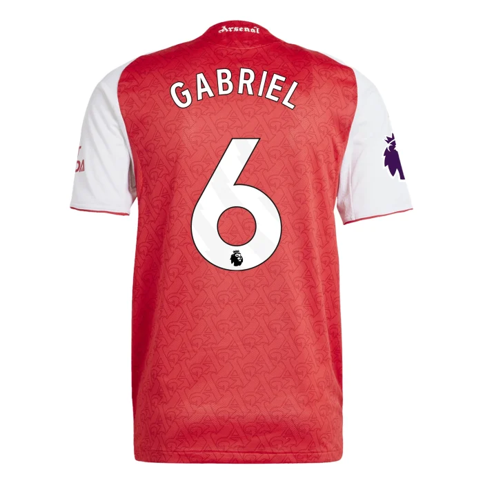 Gabriel Magalhães Arsenal 2025/2026 Authentic Home Jersey by Adidas - Image 1