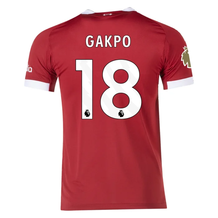 Cody Gakpo Liverpool 2025/2026 Authentic Home Jersey by Adidas - Image 1