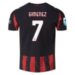 Santiago Giménez AC Milan 2025/2026 Authentic Home Jersey by PUMA