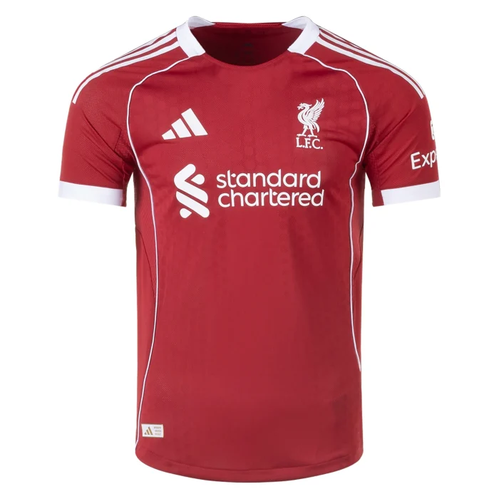 Liverpool 2025/2026 Authentic Home Jersey by Adidas - Image 1