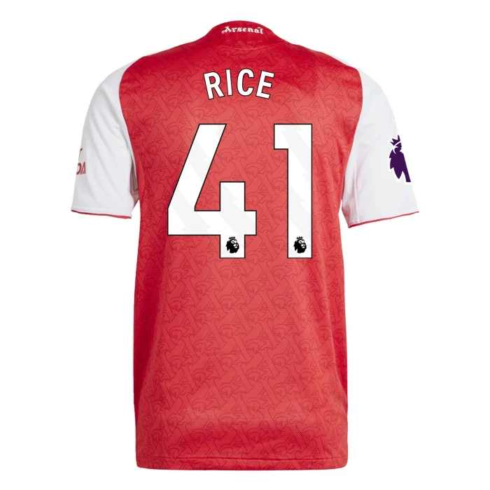 Declan Rice Arsenal 2025/2026 Authentic Home Jersey by Adidas - Image 1