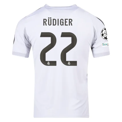 Antonio Rüdiger Real Madrid 2025/2026 Home Jersey by Adidas