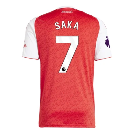 Bukayo Saka Arsenal 2025/2026 Home Jersey by Adidas