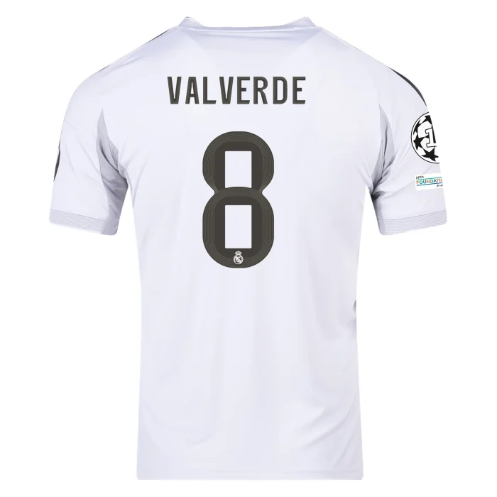 Federico Valverde Real Madrid 2025/2026 Home Jersey by Adidas - Image 1