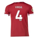 Virgil van Dijk Liverpool 2025/2026 Authentic Home Jersey by Adidas