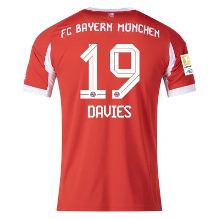 Alphonso Davies Bayern Munich 2025/2026 Home Jersey by Adidas