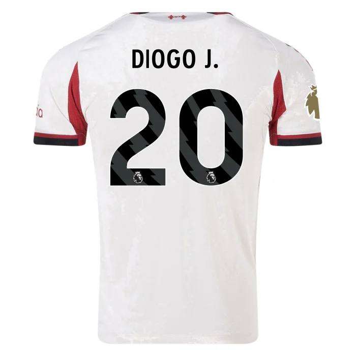 Diogo Jota Liverpool 2025/2026 Authentic Away Jersey by Adidas - Image 1