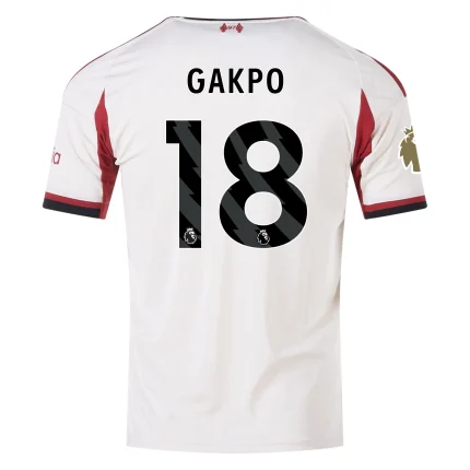 Cody Gakpo Liverpool 2025/2026 Away Jersey by Adidas