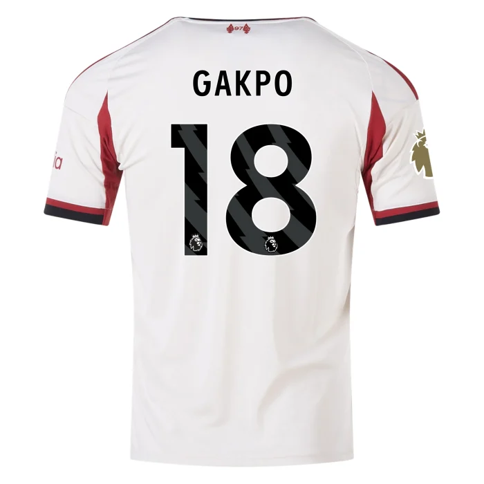 Cody Gakpo Liverpool 2025/2026 Away Jersey by Adidas - Image 1