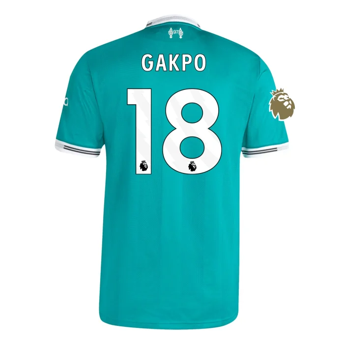 Cody Gakpo Liverpool 2025/2026 Authentic Third Jersey by Adidas - Image 1