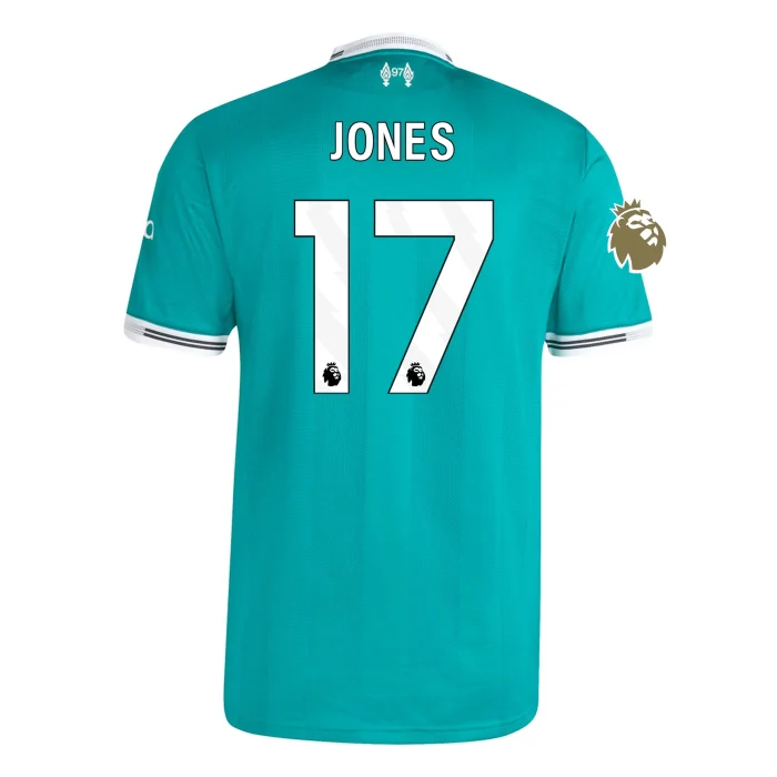 Curtis Jones Liverpool 2025/2026 Authentic Third Jersey by Adidas - Image 1