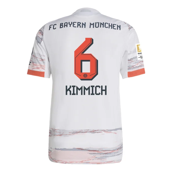 Joshua Kimmich Bayern Munich 2025/2026 Authentic Away Jersey by Adidas - Image 1