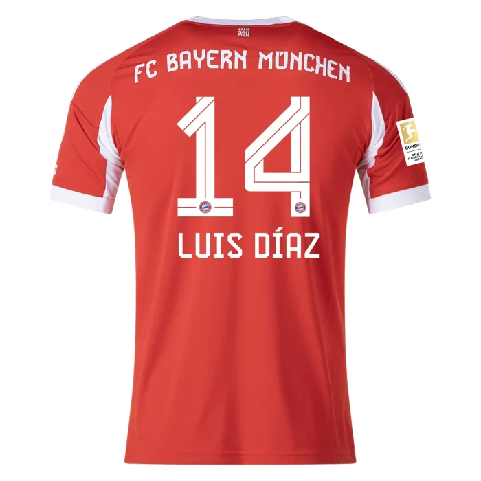 Luis Díaz Bayern Munich 2025/2026 Home Jersey by Adidas - Image 1