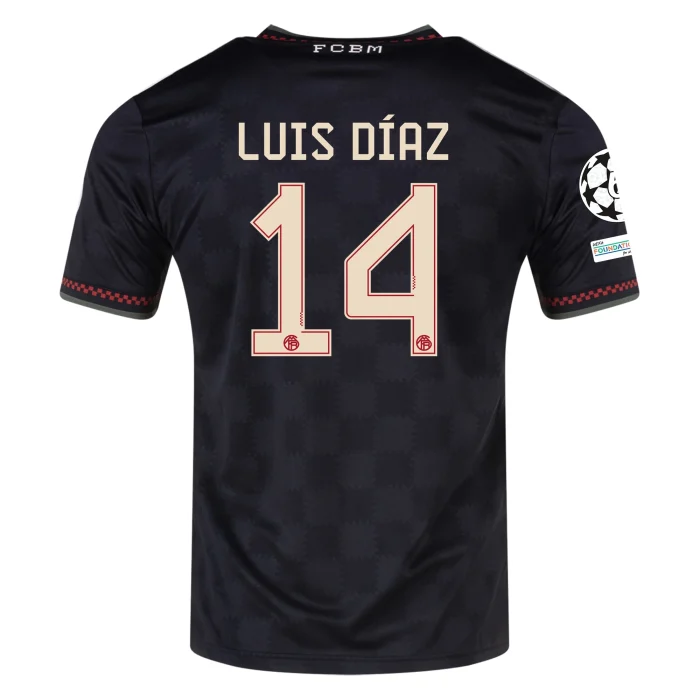 Luis Díaz Bayern Munich 2025/2026 Third Jersey by Adidas - Image 1