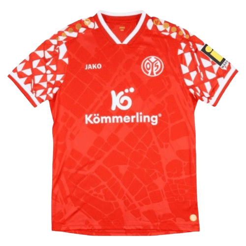 mainzhome1-removebg-preview Mainz 05 2025/2026 Home Jersey by Jako - Image 1