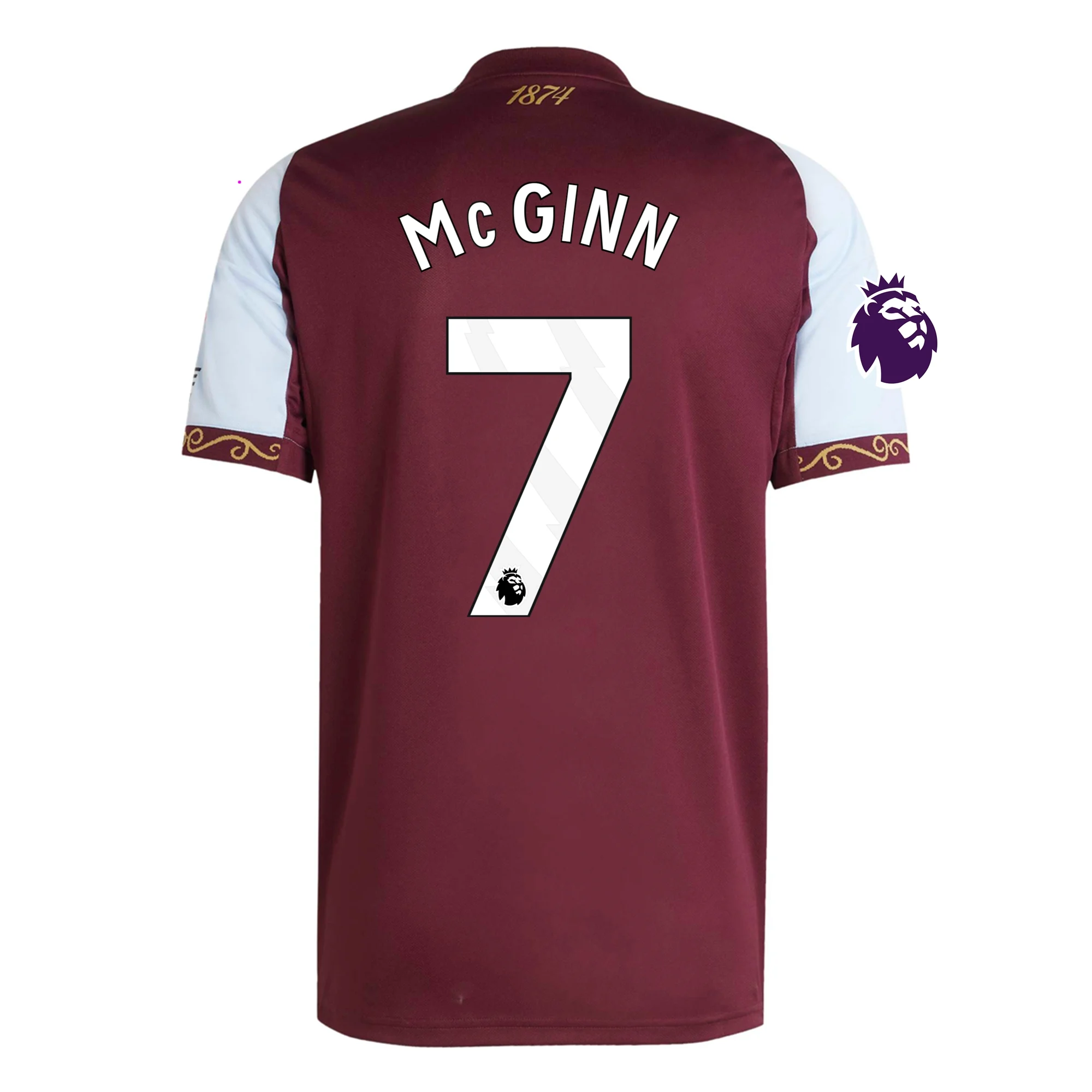 mcginnhome John McGinn Aston Villa 2025/2026 Home Jersey by Adidas - Image 1