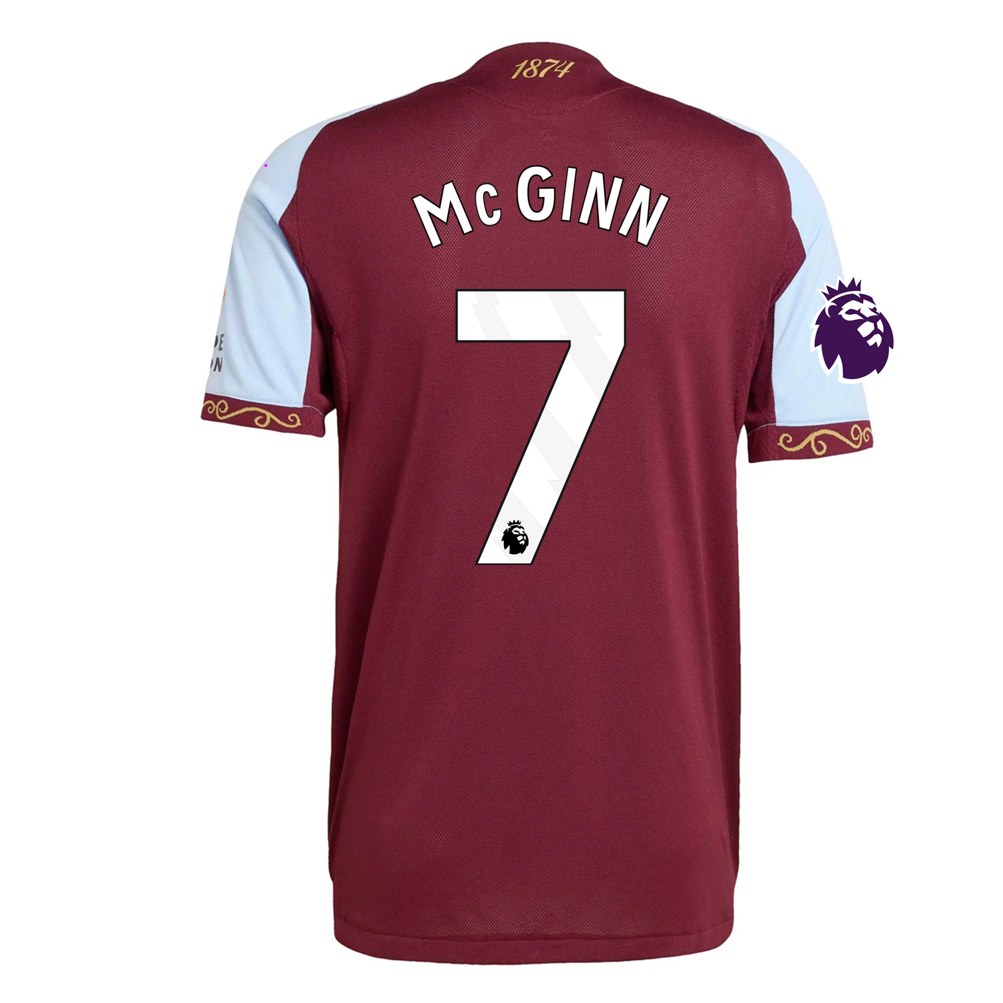 mcginnhomeauth John McGinn Aston Villa 2025/2026 Authentic Home Jersey by Adidas - Image 1