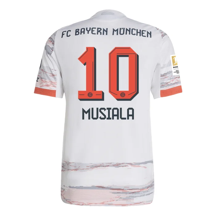 Jamal Musiala Bayern Munich 2025/2026 Authentic Away Jersey by Adidas - Image 1