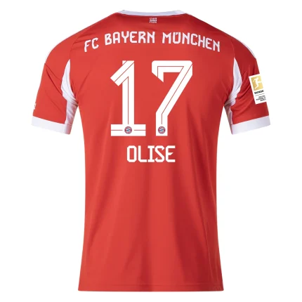 Michael Olise Bayern Munich 2025/2026 Home Jersey by Adidas