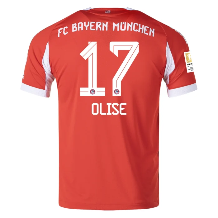 Michael Olise Bayern Munich 2025/2026 Authentic Home Jersey by Adidas - Image 1