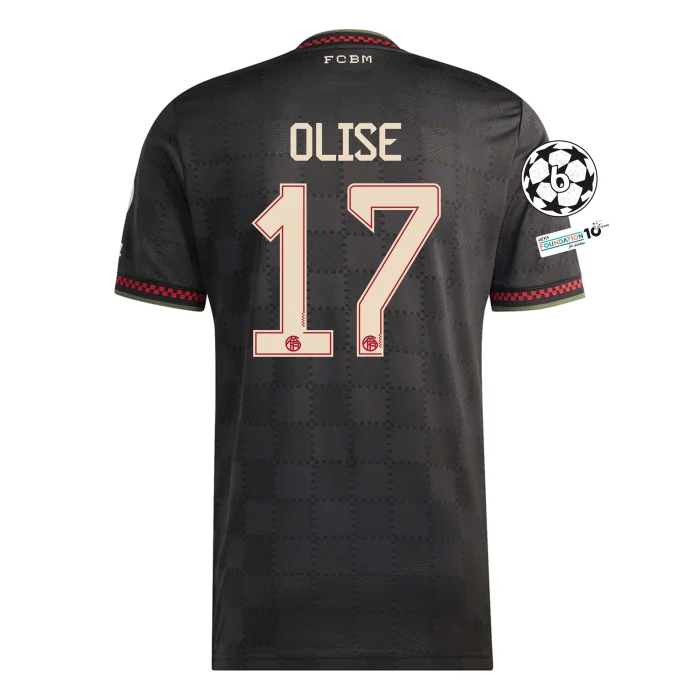 Michael Olise Bayern Munich 2025/2026 Authentic Third Jersey by Adidas - Image 1