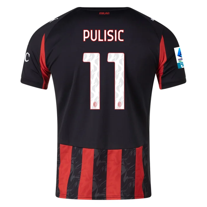 Christian Pulisic AC Milan 2025/2026 Home Jersey by PUMA - Image 1
