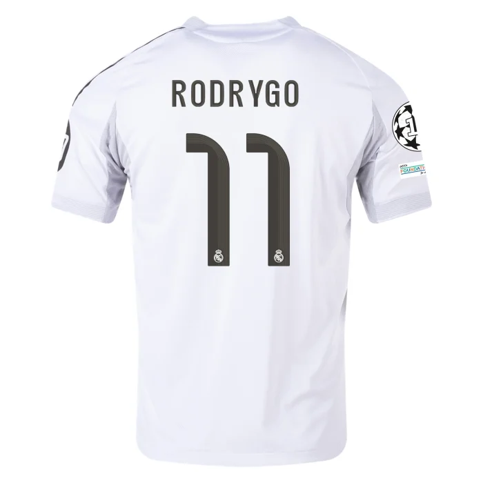 Rodrygo Real Madrid 2025/2026 Authentic Home Jersey by Adidas - Image 1