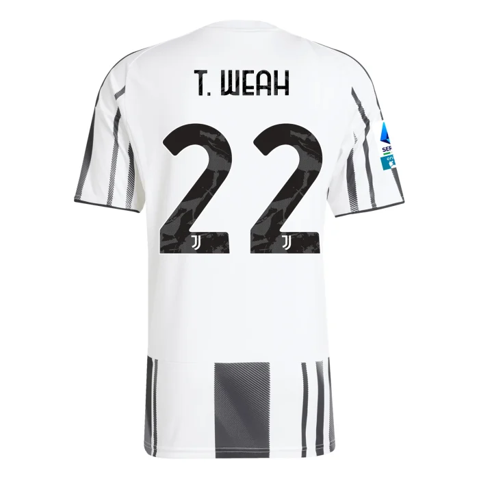 Tim Weah Juventus 2025/2026 Home Jersey by Adidas - Image 1