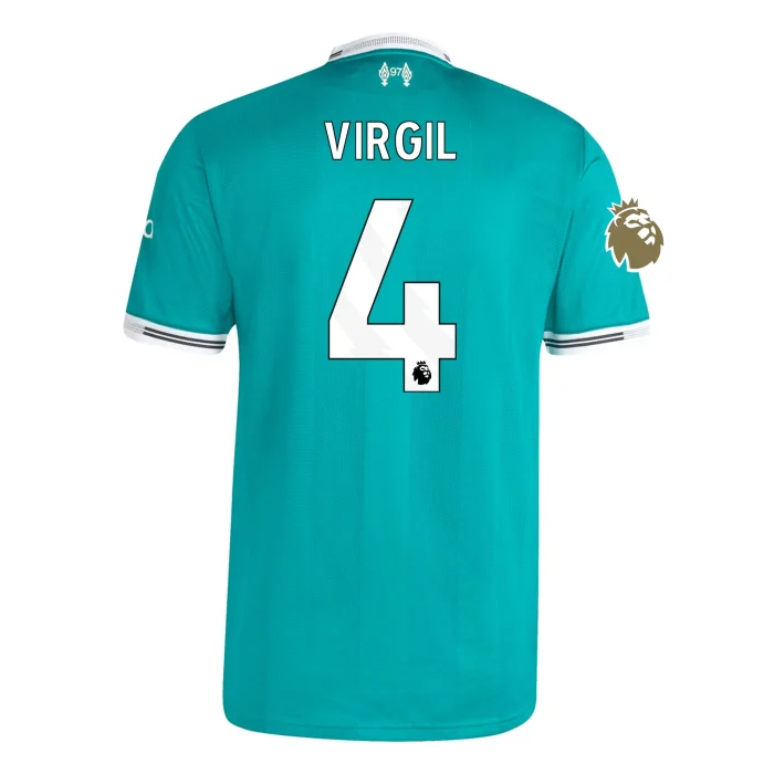 Virgil van Dijk Liverpool 2025/2026 Authentic Third Jersey by Adidas - Image 1