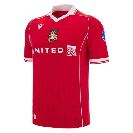 Wrexham 2025/2026 Authentic Home Jersey by Macron