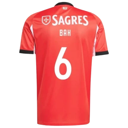 Alexander Bah Benfica 2025/26 Home Jersey by Adidas