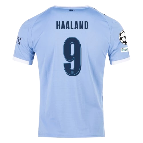 HaalandHomeJersey Erling Haaland Manchester City 2025/26 UCL Home Jersey by Puma - Image 1