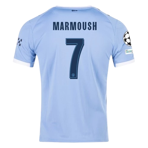 MarmoushHomeJersey Omar Marmoush Manchester City 2025/26 UCL Home Jersey by Puma - Image 1