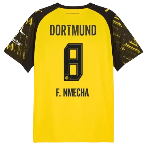 NmechaBorussiaDortmundHome Felix Nmecha Borussia Dortmund 2025/26 Home Jersey by Puma - Image 1