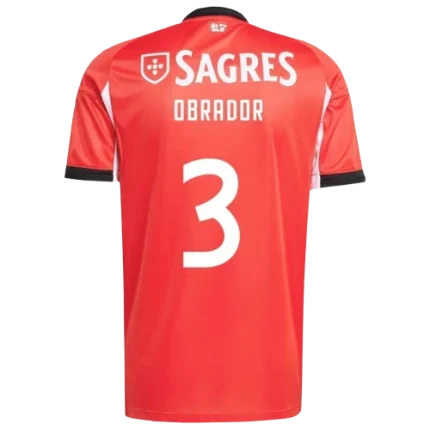 Rafa Obrador Benfica 2025/26 Home Jersey by Adidas