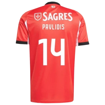 Vangelis Pavlidis Benfica 2025/26 Home Jersey by Adidas