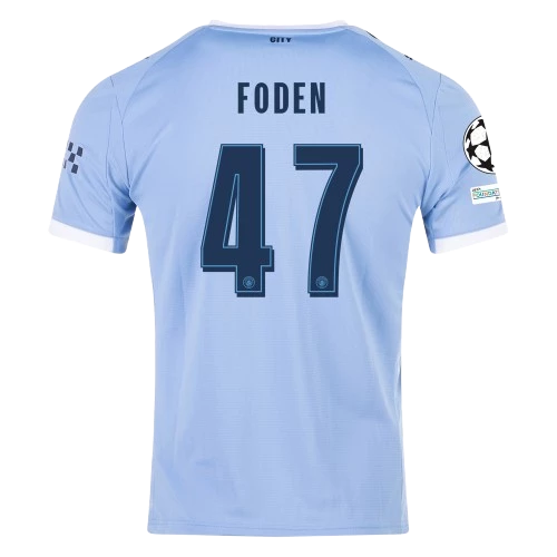 PhilFodenHomeJersey Phil Foden Manchester City 2025/26 UCL Home Jersey by Puma - Image 1